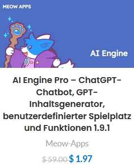 ChatGPT WordPress Plugin AI Engine 2 Euro