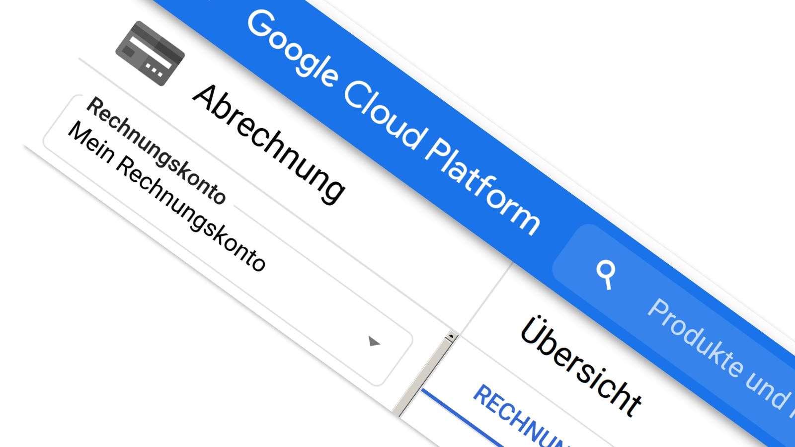Rechnungskonto für die Google Cloud Platform erstellen
