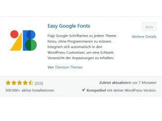 Wordpress Plugin Easy Google Fonts