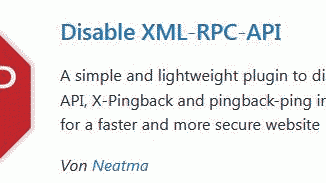 Wordpress Plugin XML-RPC xmlrpc php deaktivieren