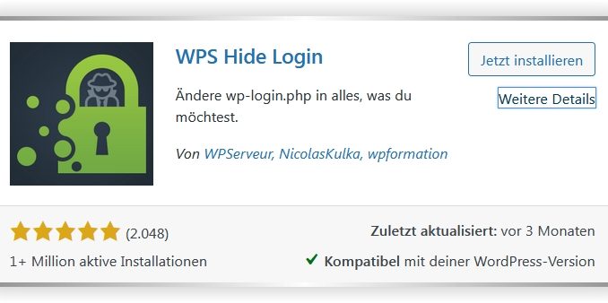 Wordpress Plugin WPS Hide Login